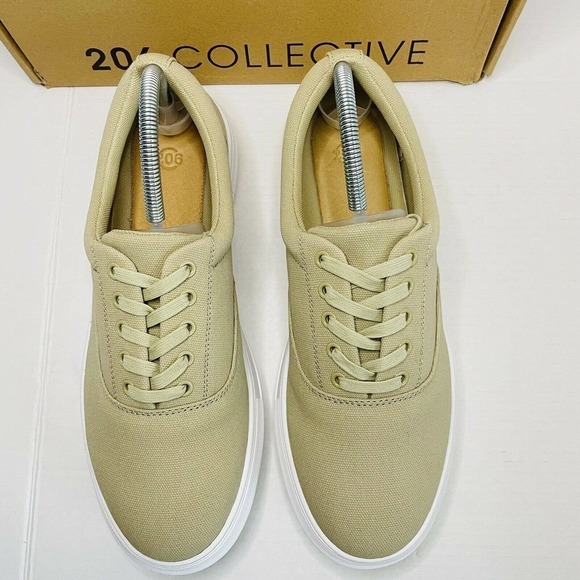206 Collective Men's Mark Chino Lace Up Tan Color Sneakers Size 9 - Picture 4 of 8